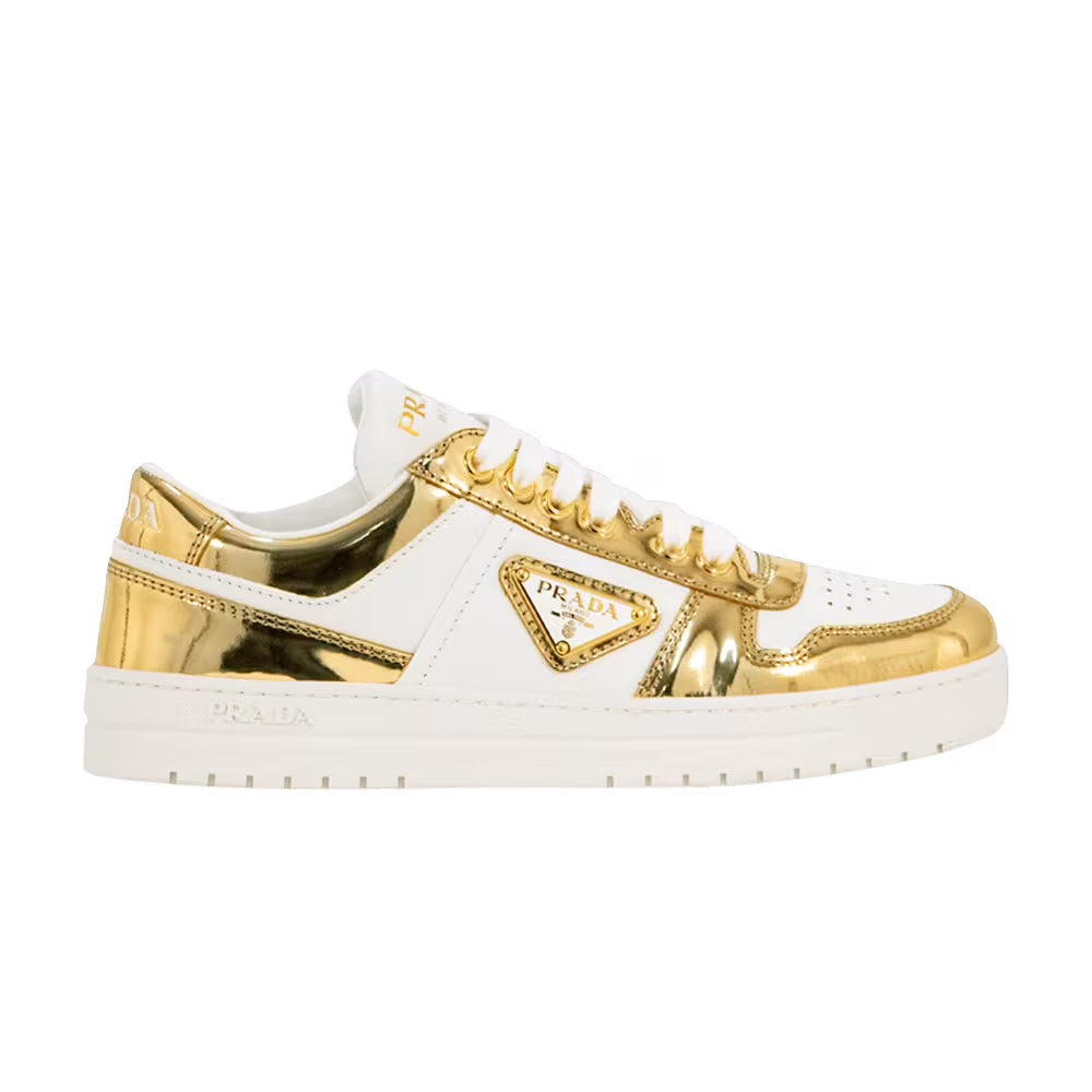 Prada Women's Downtown Leather Platinum Gold