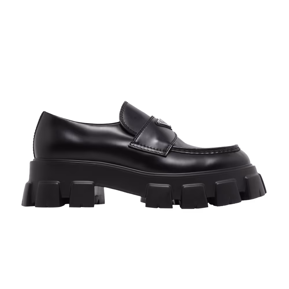 Prada Monolith Loafer Black
