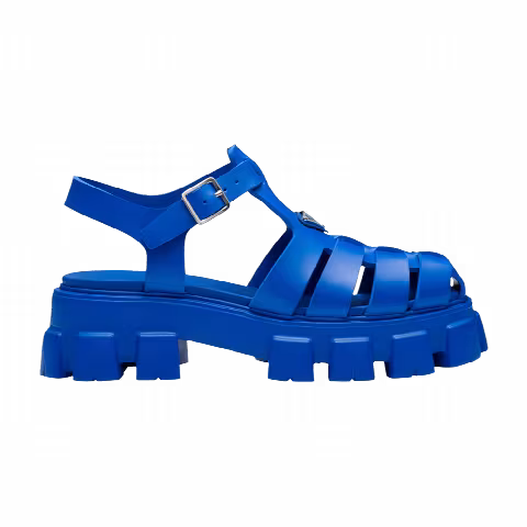 Prada Rubber Sandal 'Sapphire Blue'
