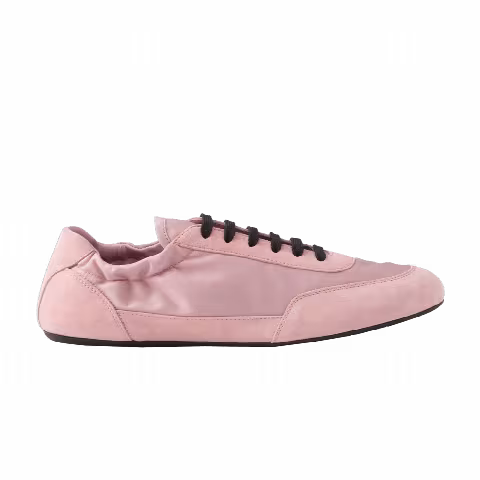 Prada Wmns Collapse Re-Nylon and Suede Sneaker 'Peach'