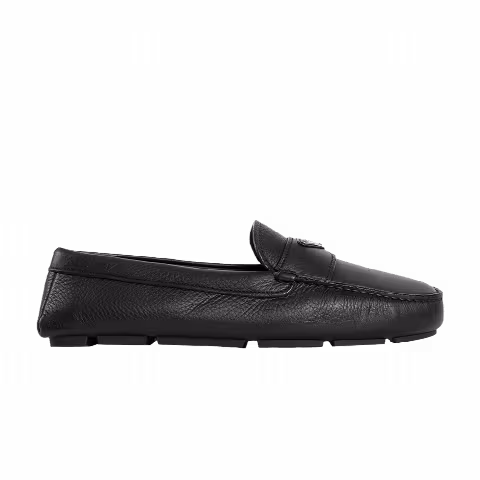 Prada Leather Driver Loafer 'Black'