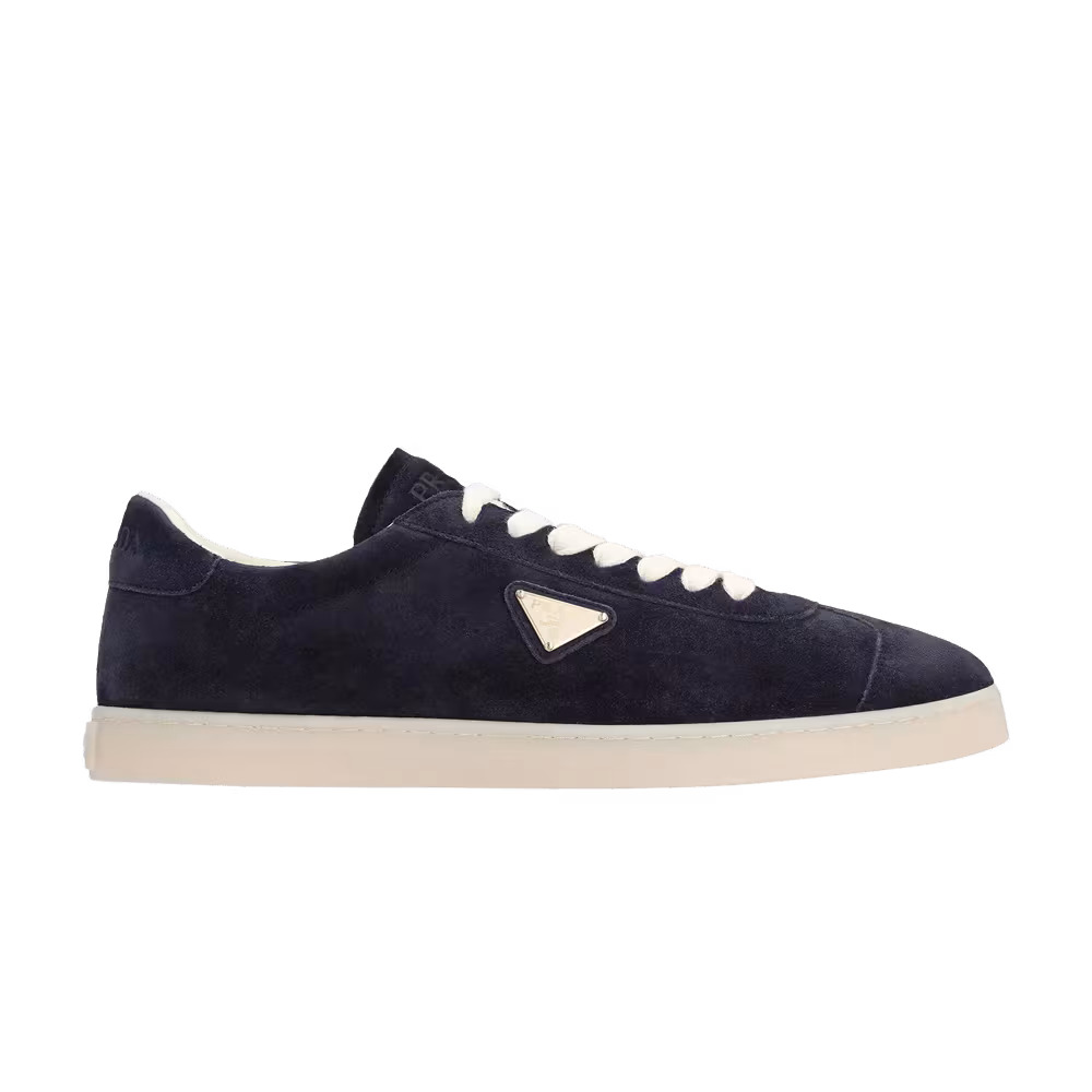 Prada Lane Suede Sneaker Blue