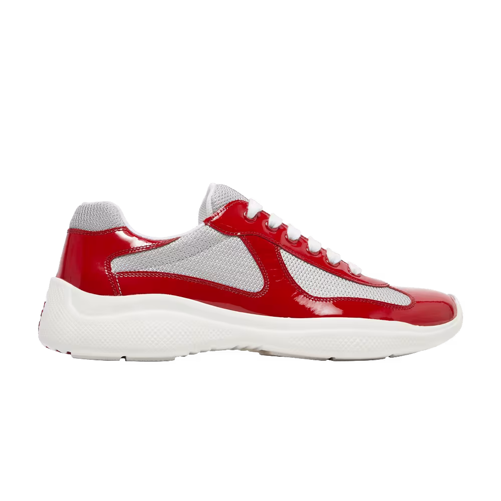 Prada America's Cup Red Silver Patent