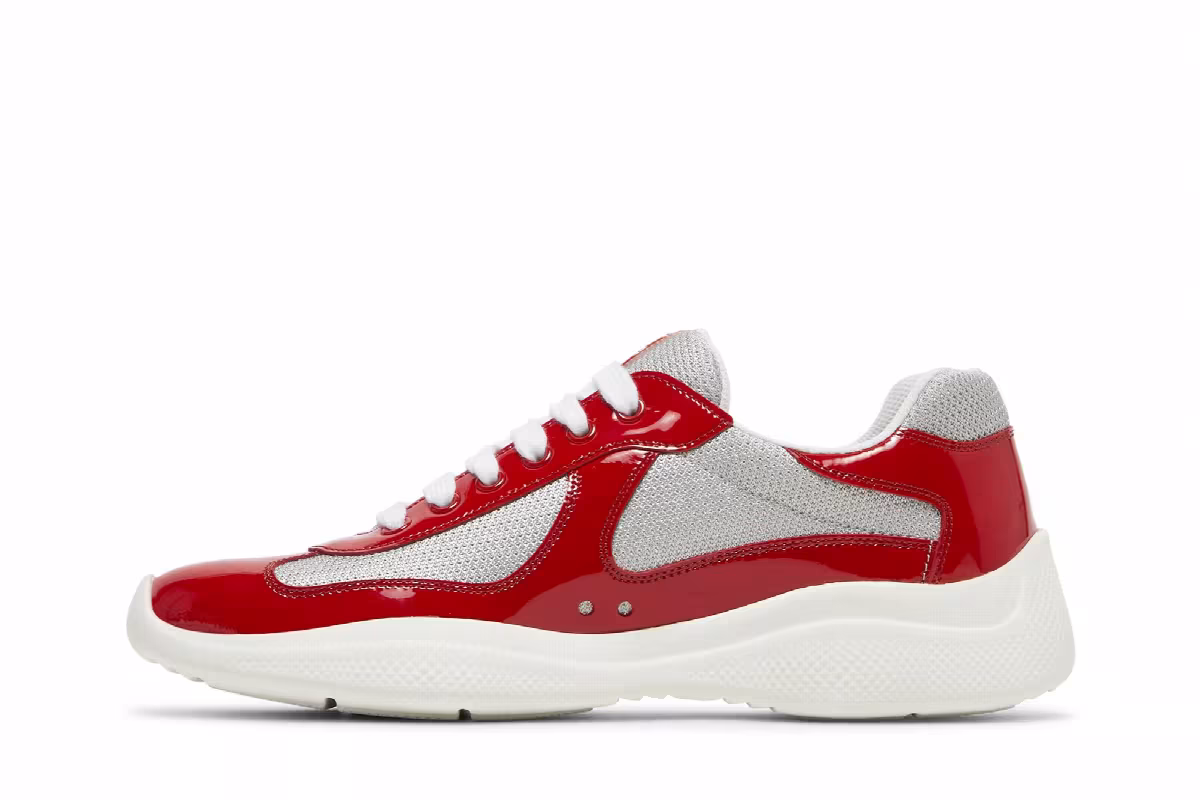 Prada America's Cup Red Silver Patent, view 4