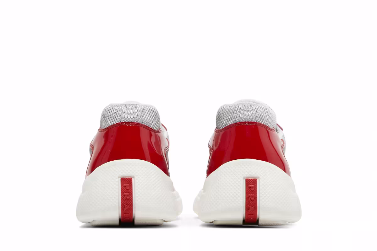 Prada America's Cup Red Silver Patent, view 7