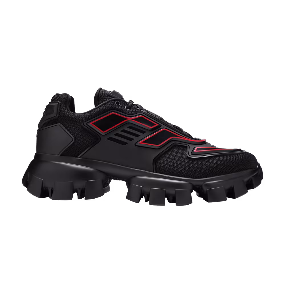 Prada Cloudbust Thunder Knit Black Red