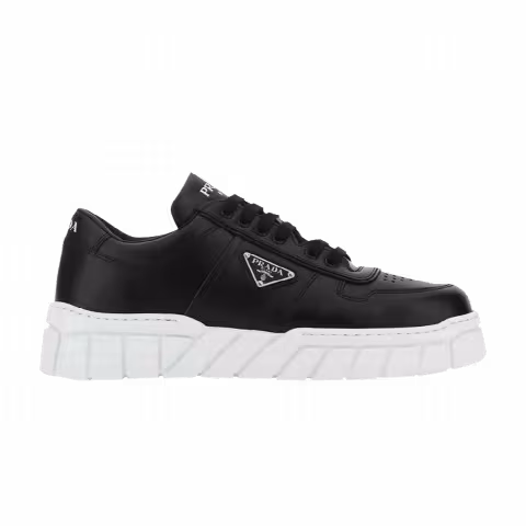 Prada Leather Sneakers 'Black'