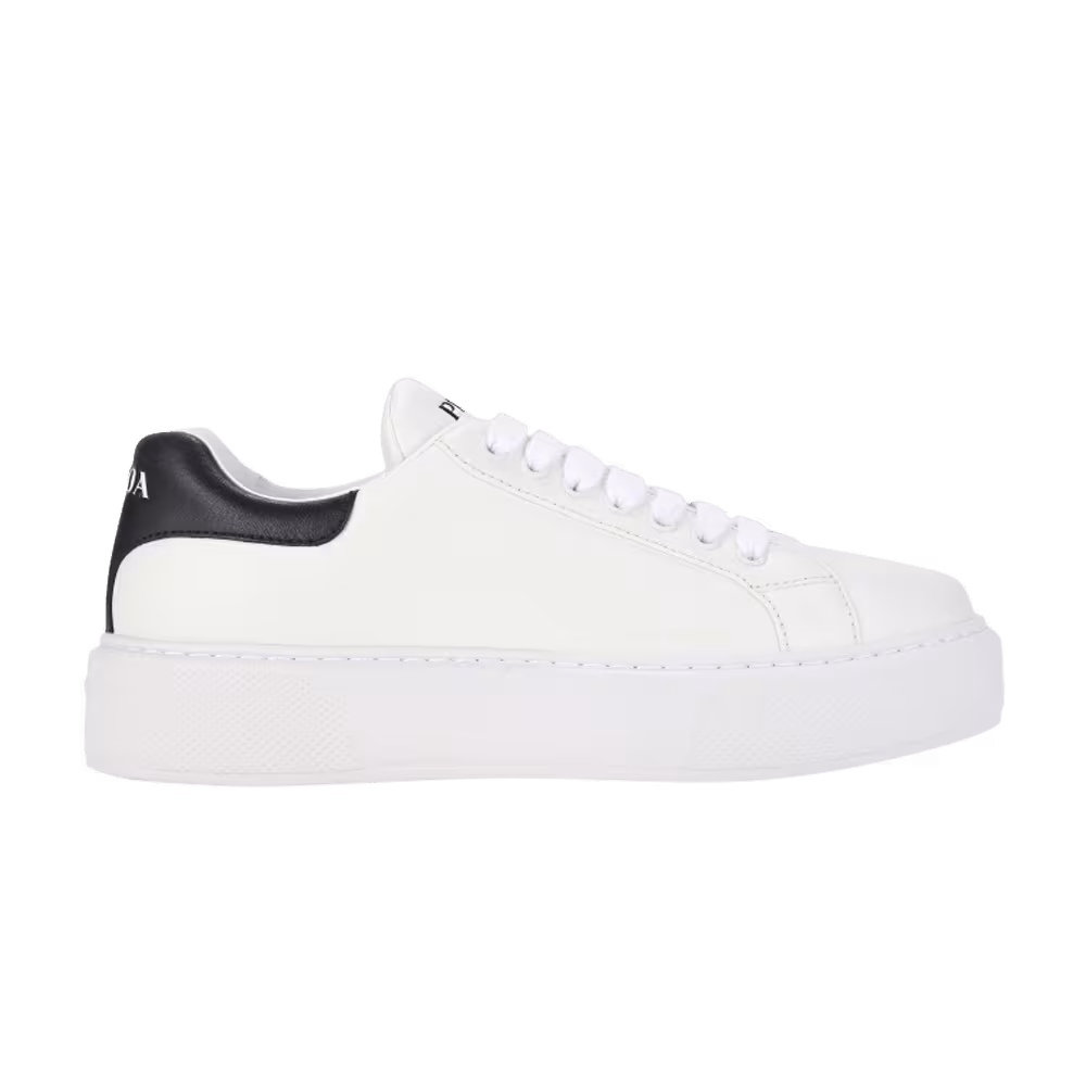 Prada Leather Platform White Black