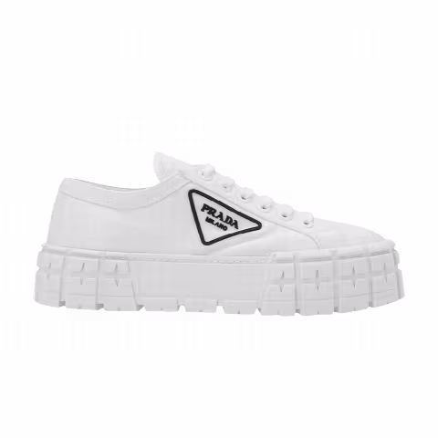 Prada Wmns Gabardine Wheel Platform 'White'