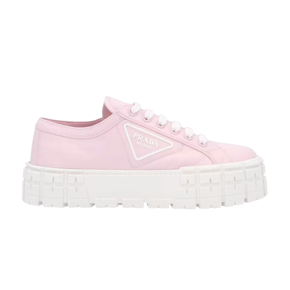Prada Women's Gabardine Wheel Platform Pink