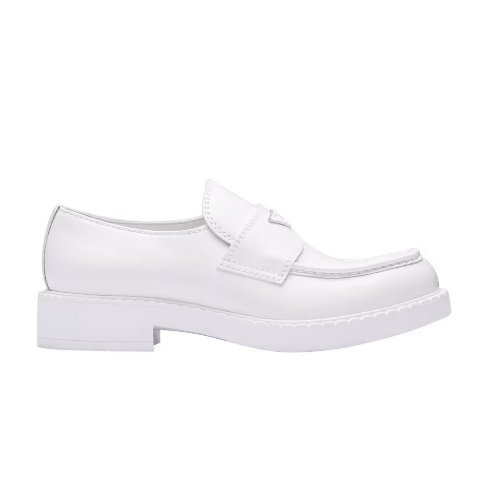 Prada Chocolate Loafer White