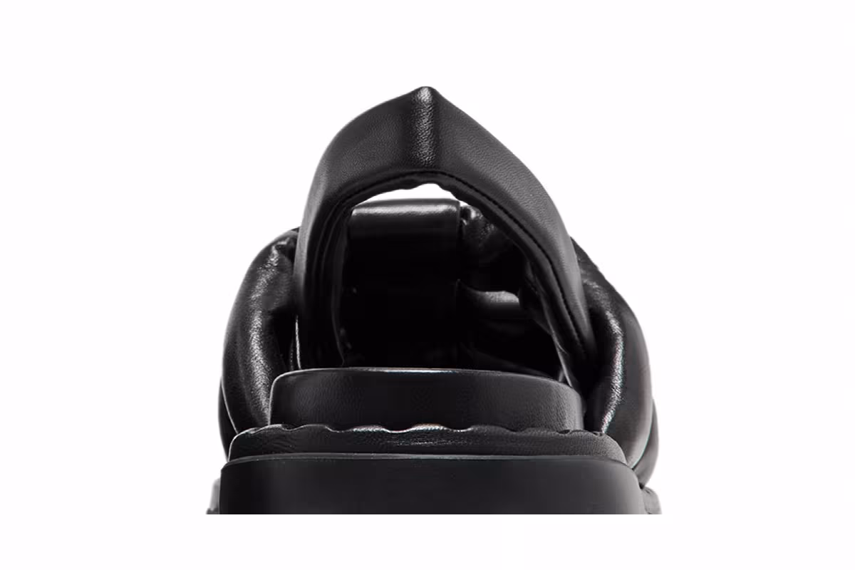 Prada Women's Nappa Sandal Black, view 8