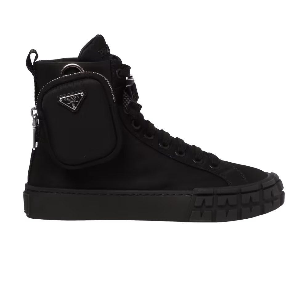 Prada Women's Wheel Re-Nylon High Black