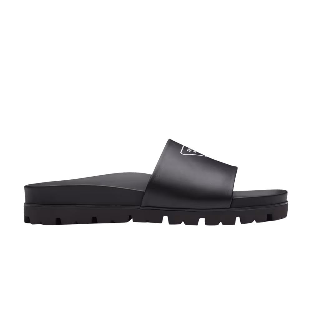Prada Leather Sandal Black