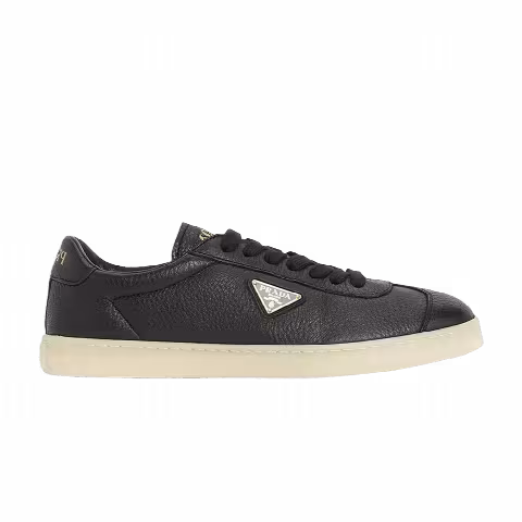 Prada Deerskin Leather Sneaker 'Black'