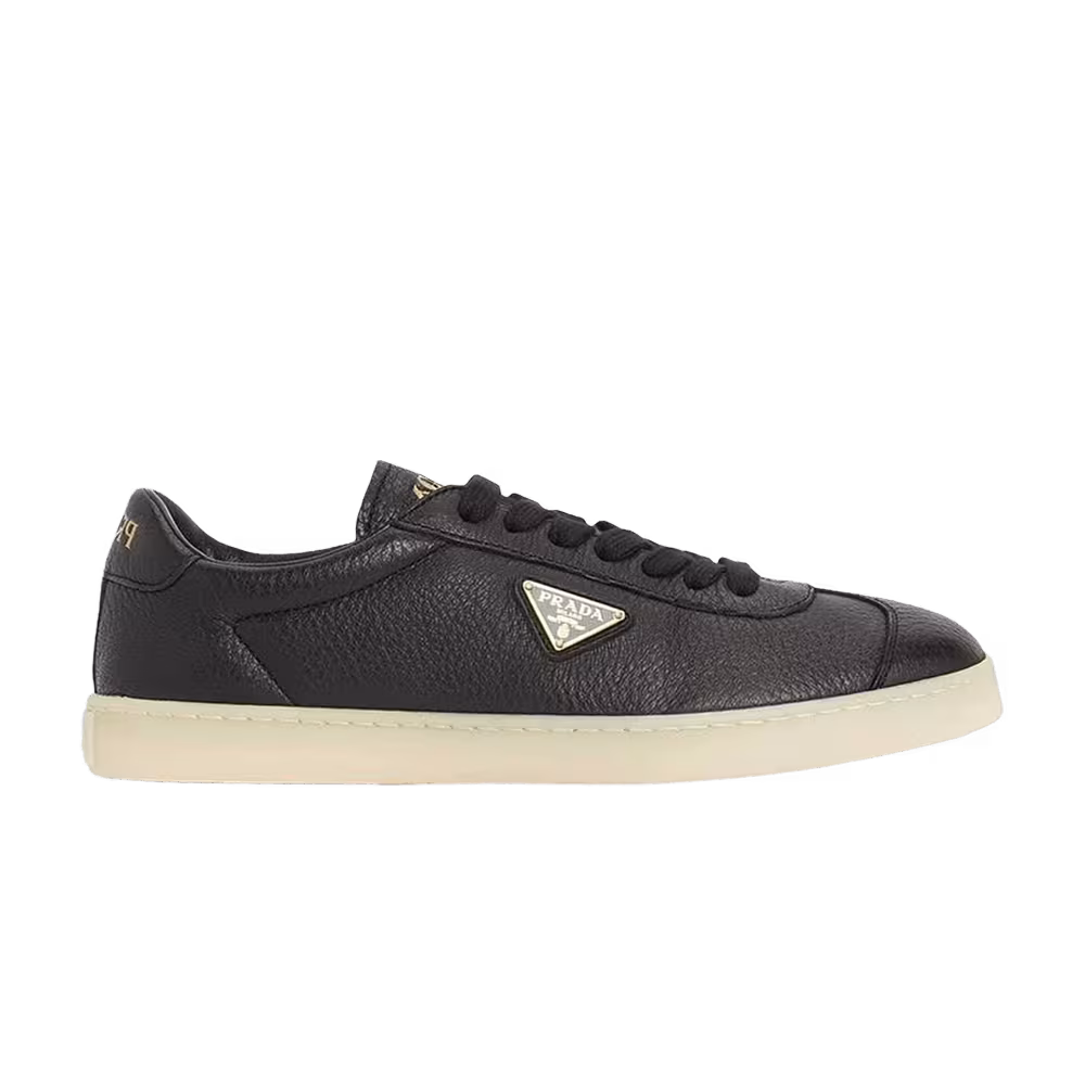 Prada Deerskin Leather Sneaker Black