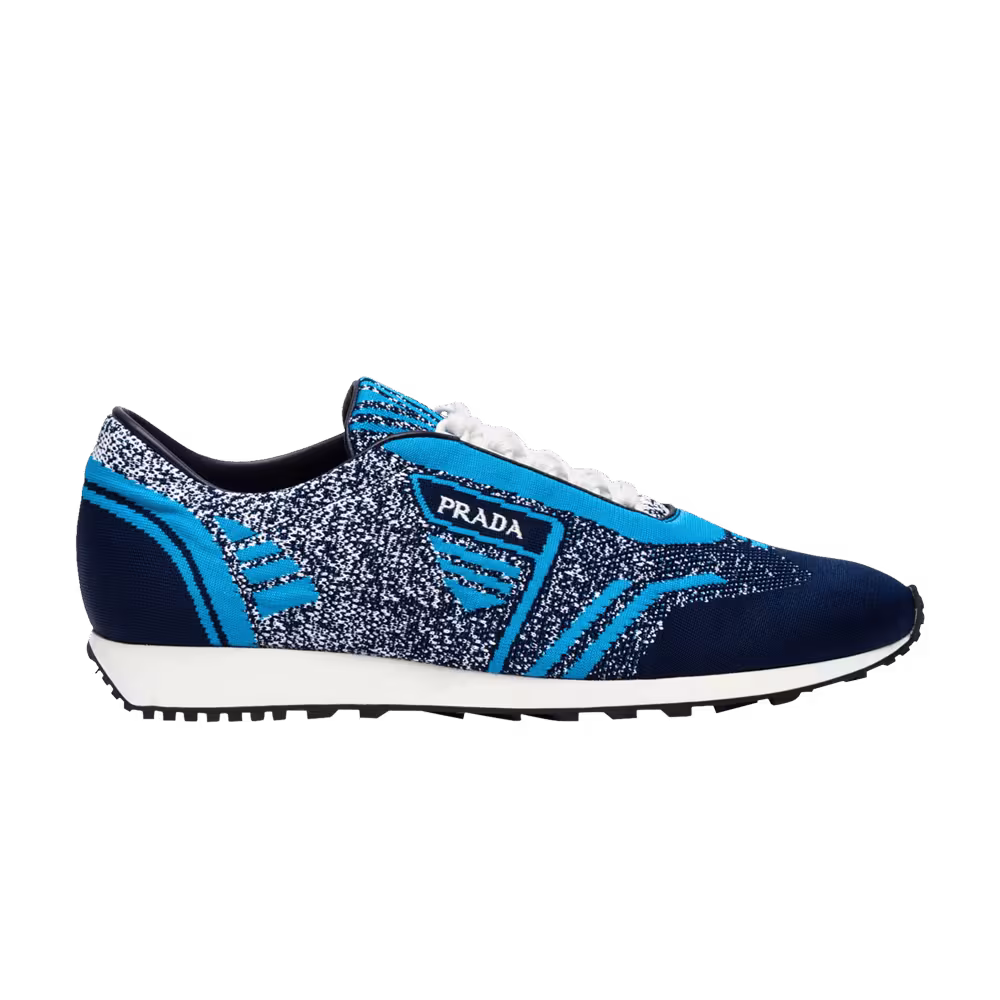 Prada Knit Jacquard Fabric Low Navy