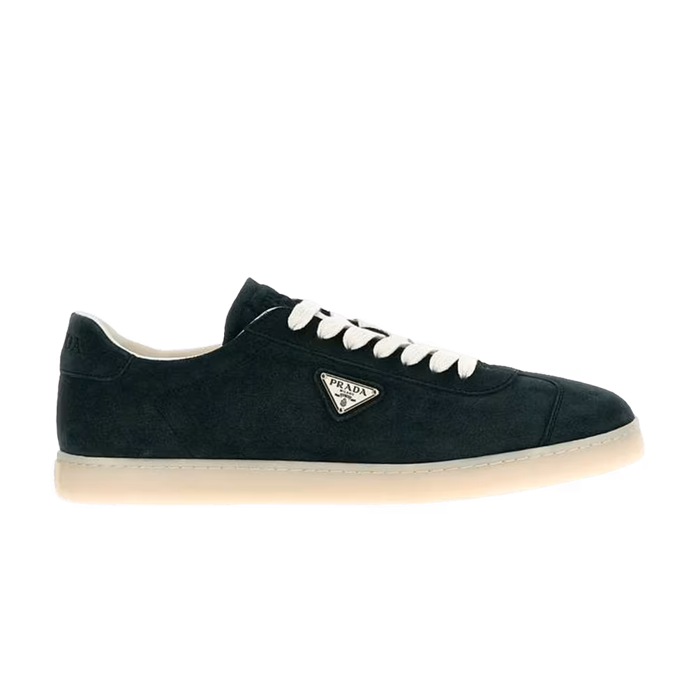 Prada Lane Suede Sneaker Green