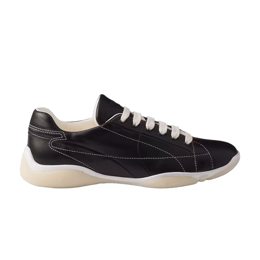 Prada Nappa Leather Sneaker Black