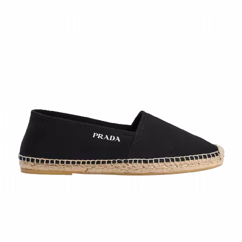 Prada Logo Espadrilles 'Black'
