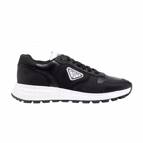 Prada Leather and Re-Nylon 'Black White'