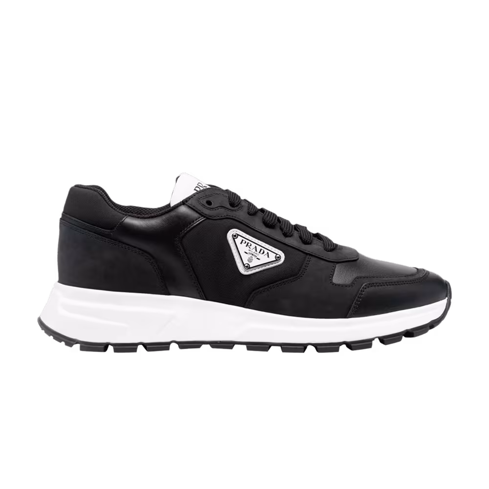 Prada Leather and Re-Nylon Black White