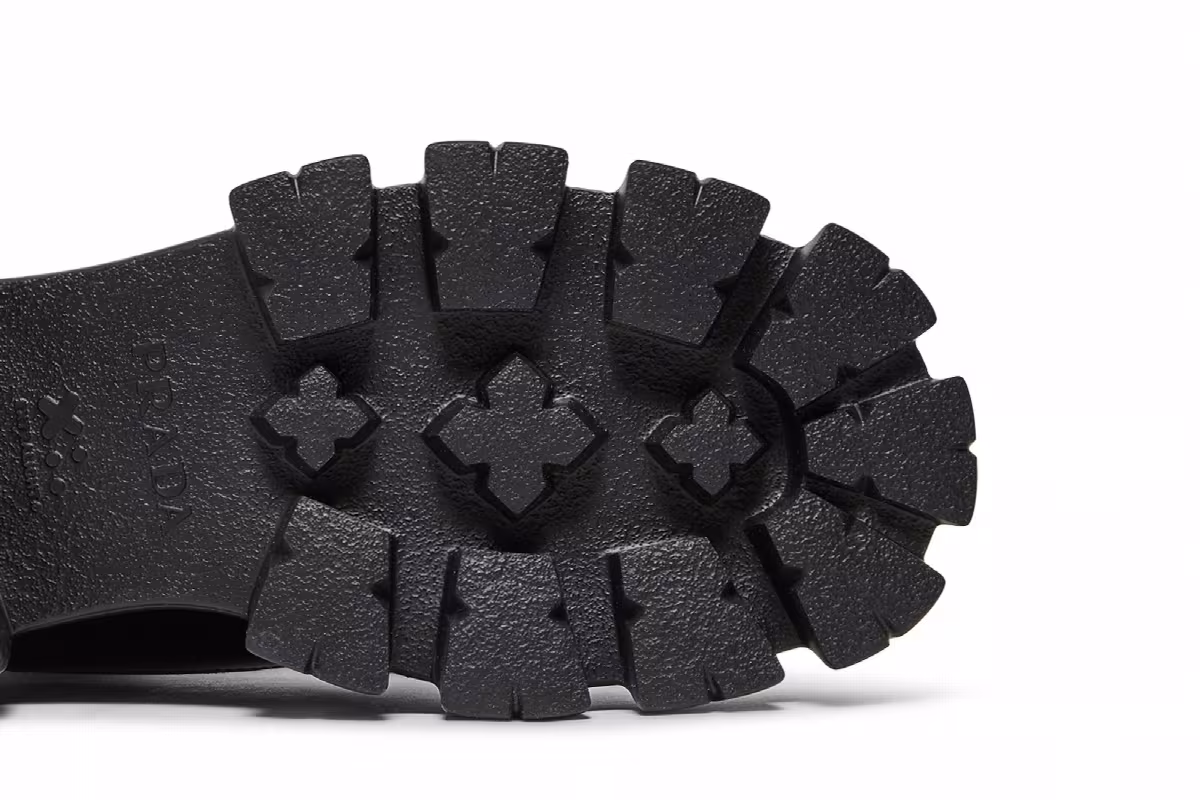Prada Monolith Boot Brushed Rois Black, view 6