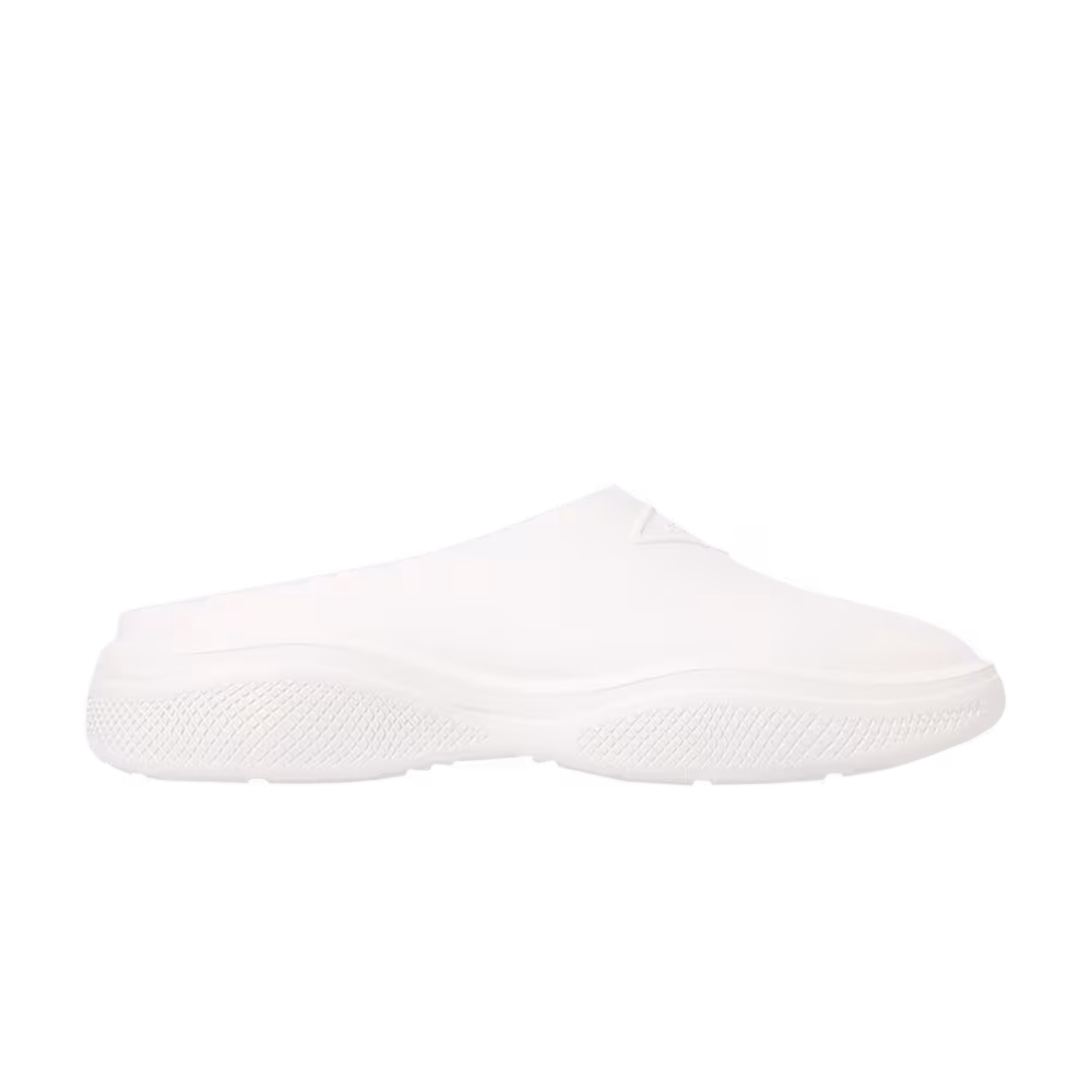 Prada Women's Mellow Rubber Slippers White
