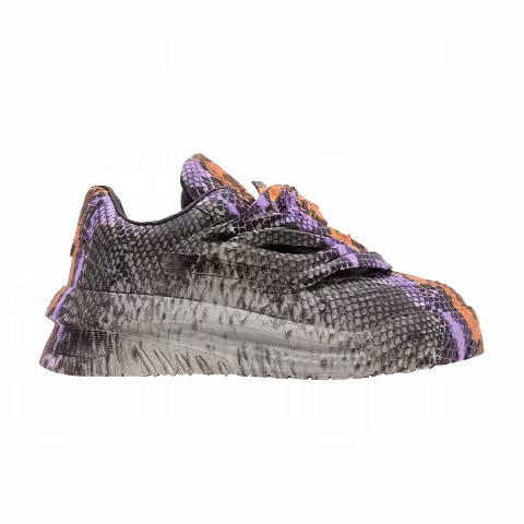 Versace Odissea Caged Rubber Medusa Sneaker 'Grey Orange Python'