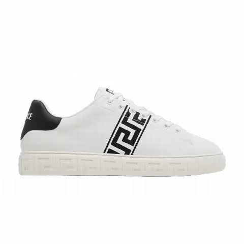 Versace Embroidered Greca Sneaker 'White Black'