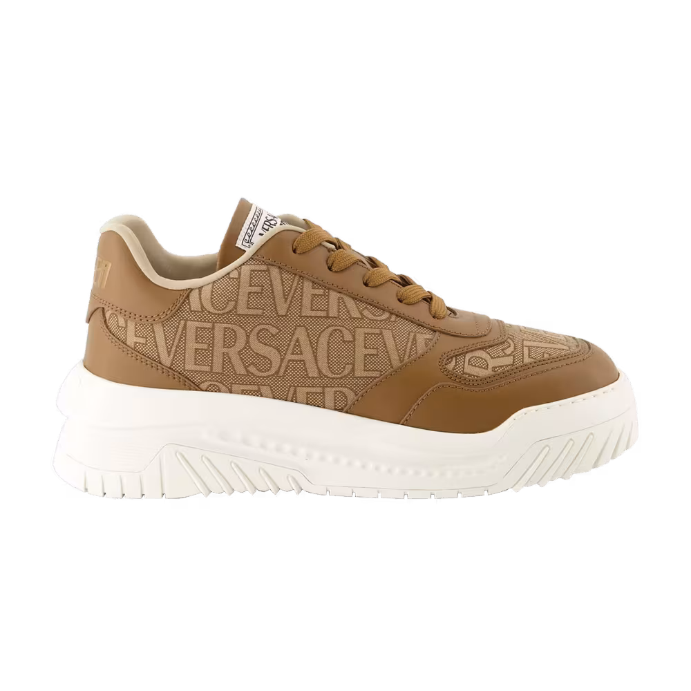 Versace Odissea Sneaker Allover - Beige Brown