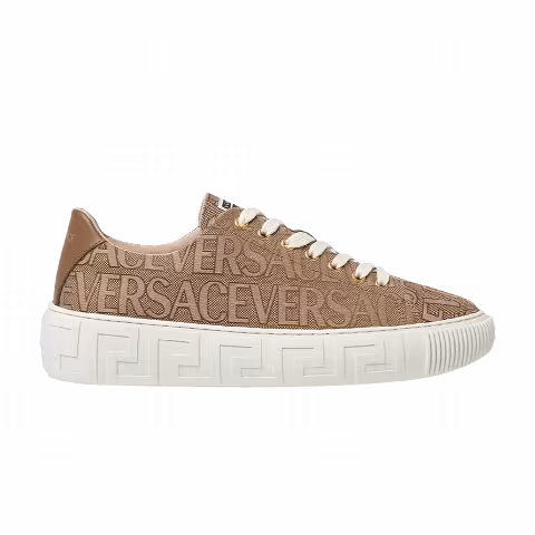 Versace Greca 'Allover Logo - Brown'