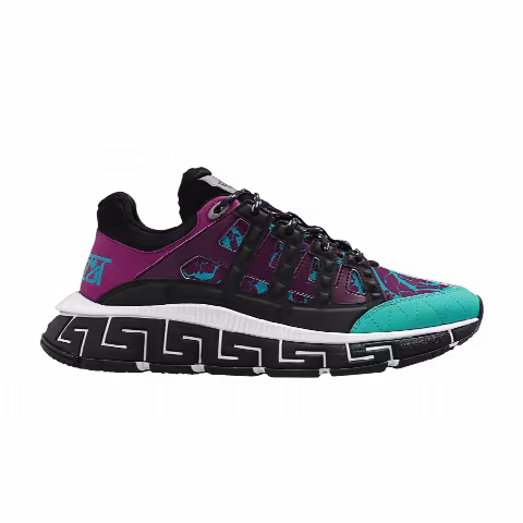 Versace Trigreca 'Barocco Print - Teal Plum'
