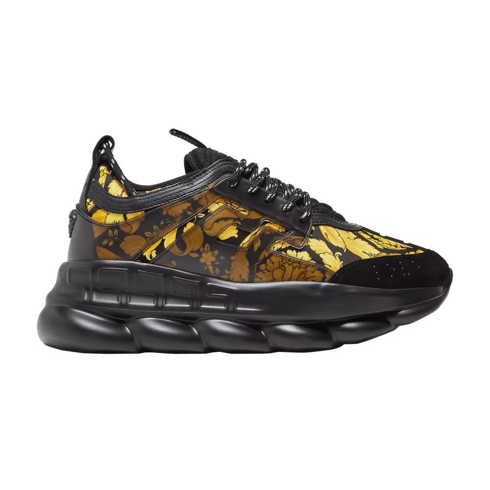 Versace Chain Reaction Barocco Print - Black Gold