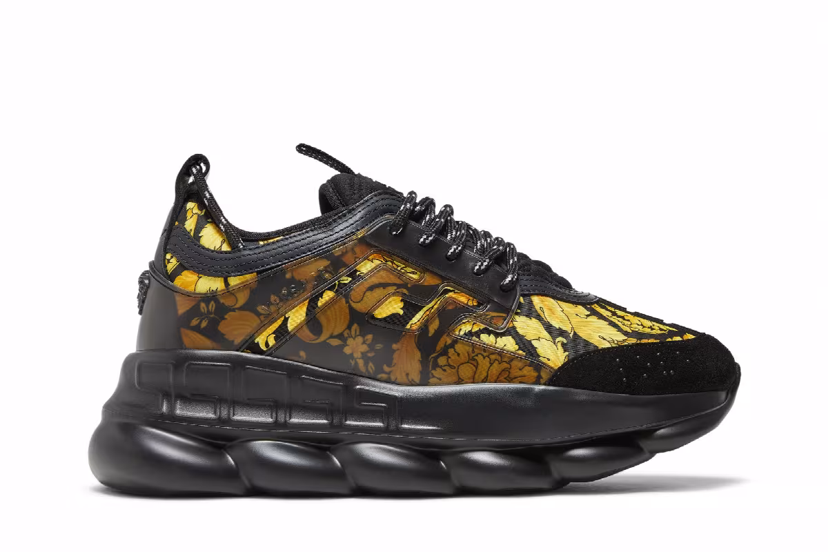 Versace Chain Reaction Barocco Print - Black Gold, view 2