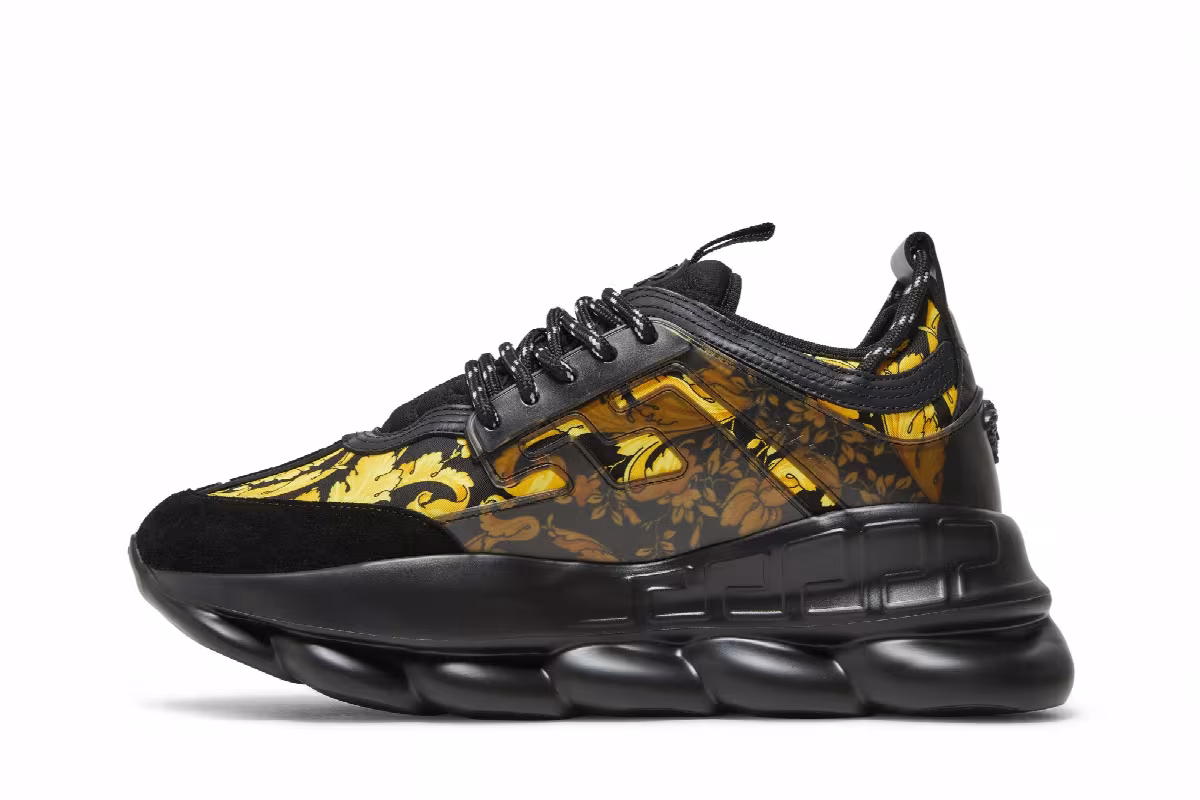Versace Chain Reaction Barocco Print - Black Gold, view 4