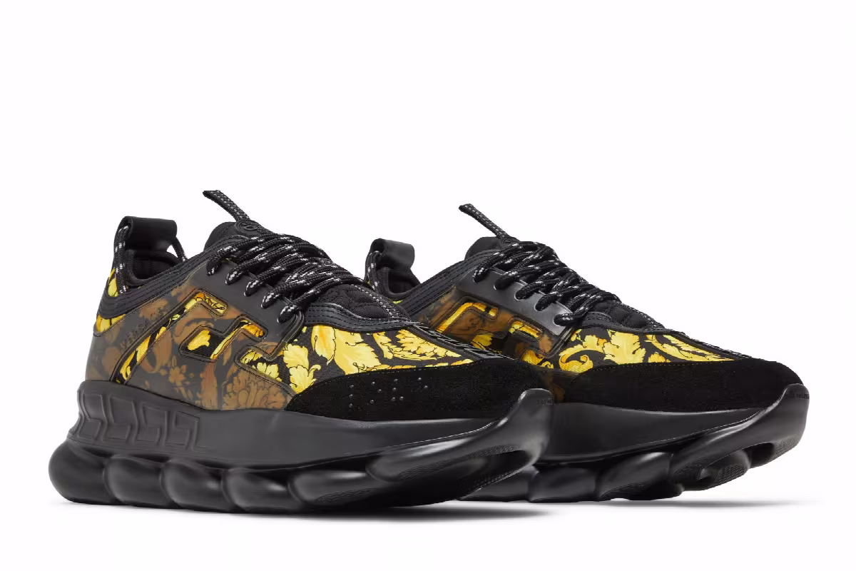 Versace Chain Reaction Barocco Print - Black Gold, view 9