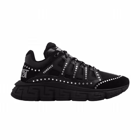 Versace Trigreca 'Black Silver Studs'