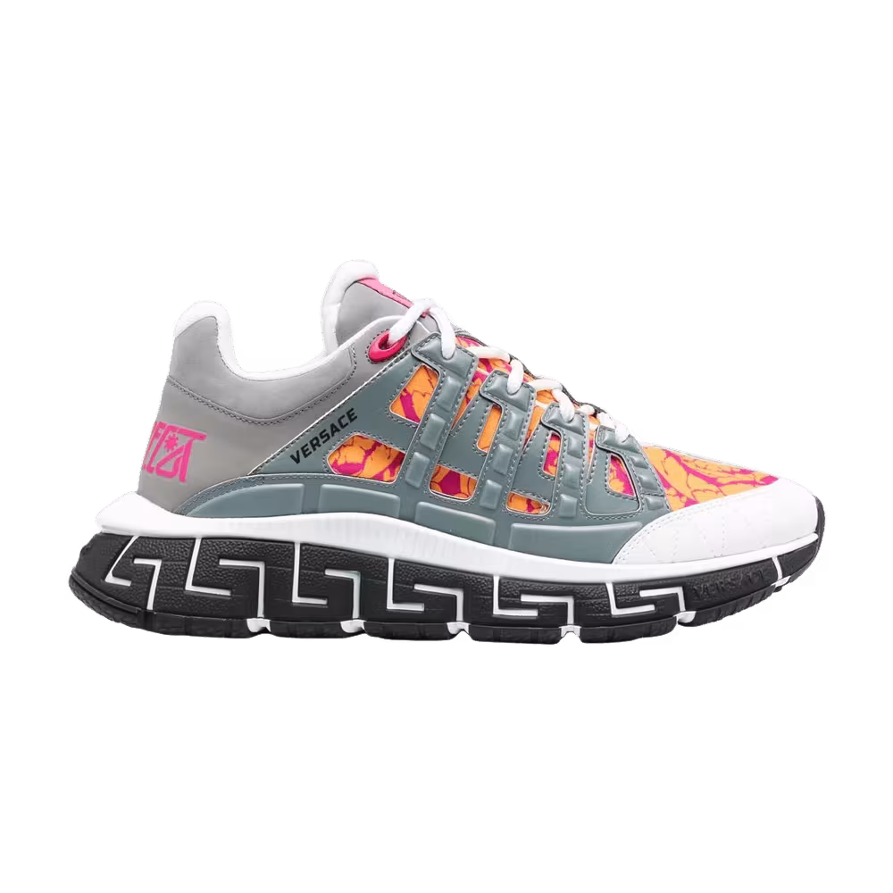 Versace Trigreca Barocco Print - Pewter Magenta
