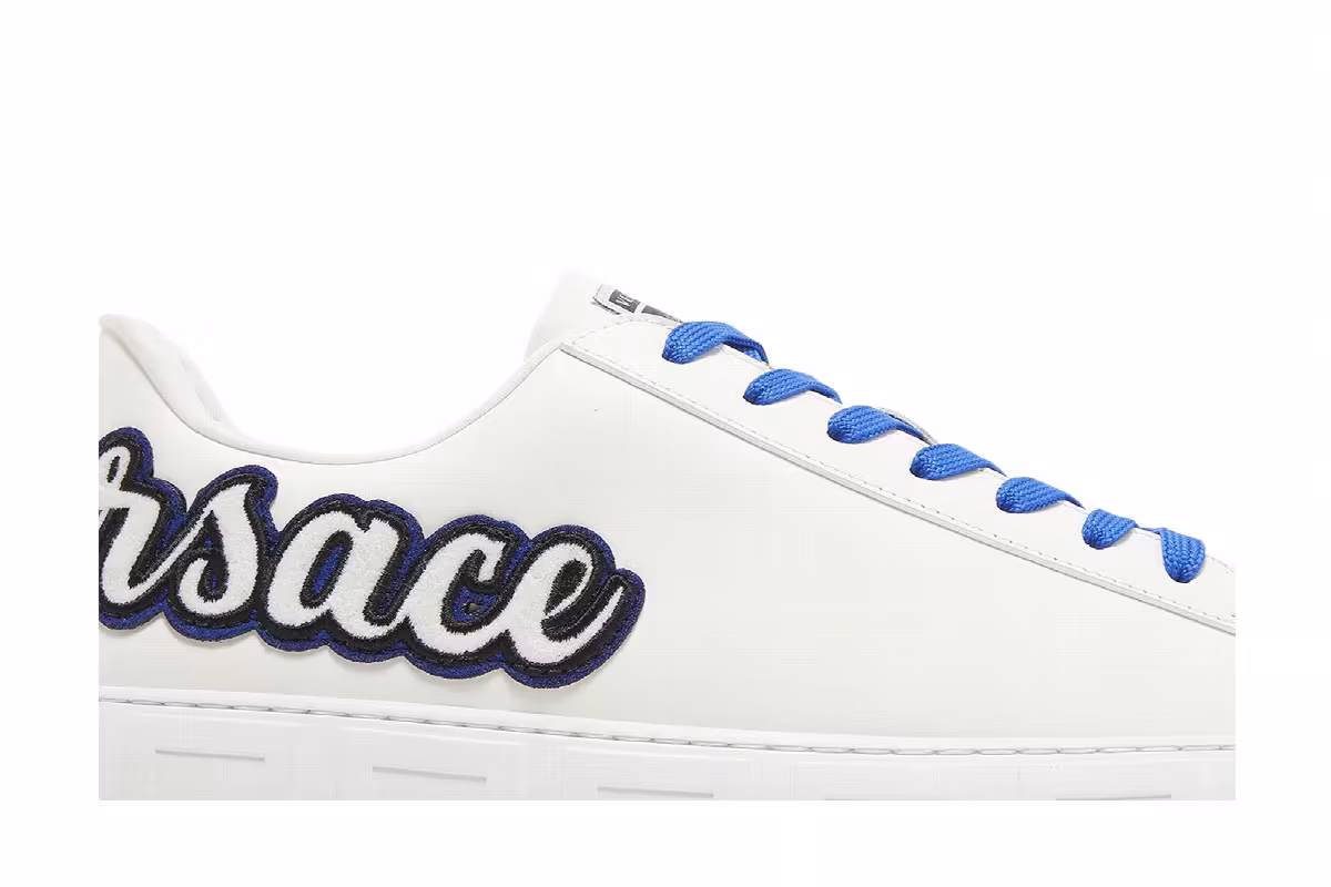 Versace La Greca Varsity Sneaker White, view 3