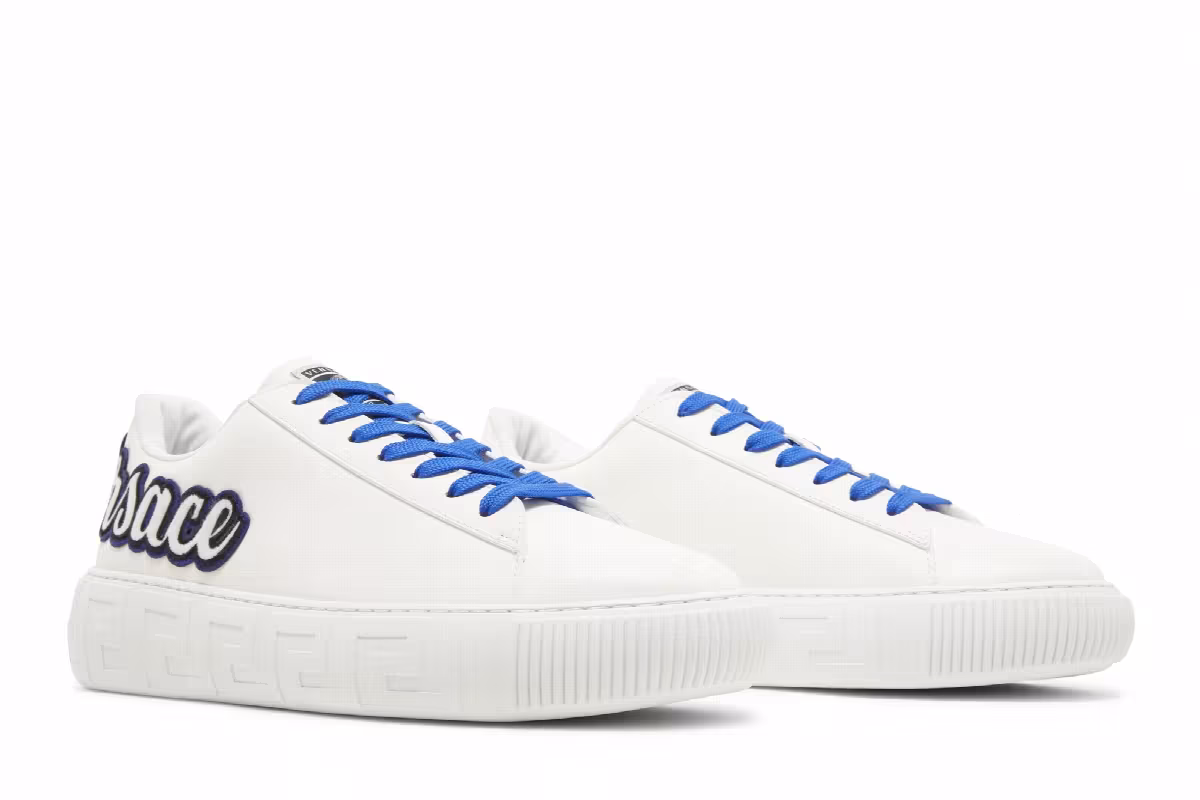 Versace La Greca Varsity Sneaker White, view 9