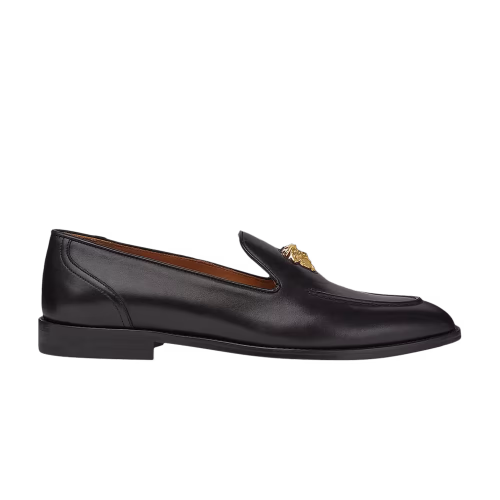 Versace La Medusa Slipper Black Gold