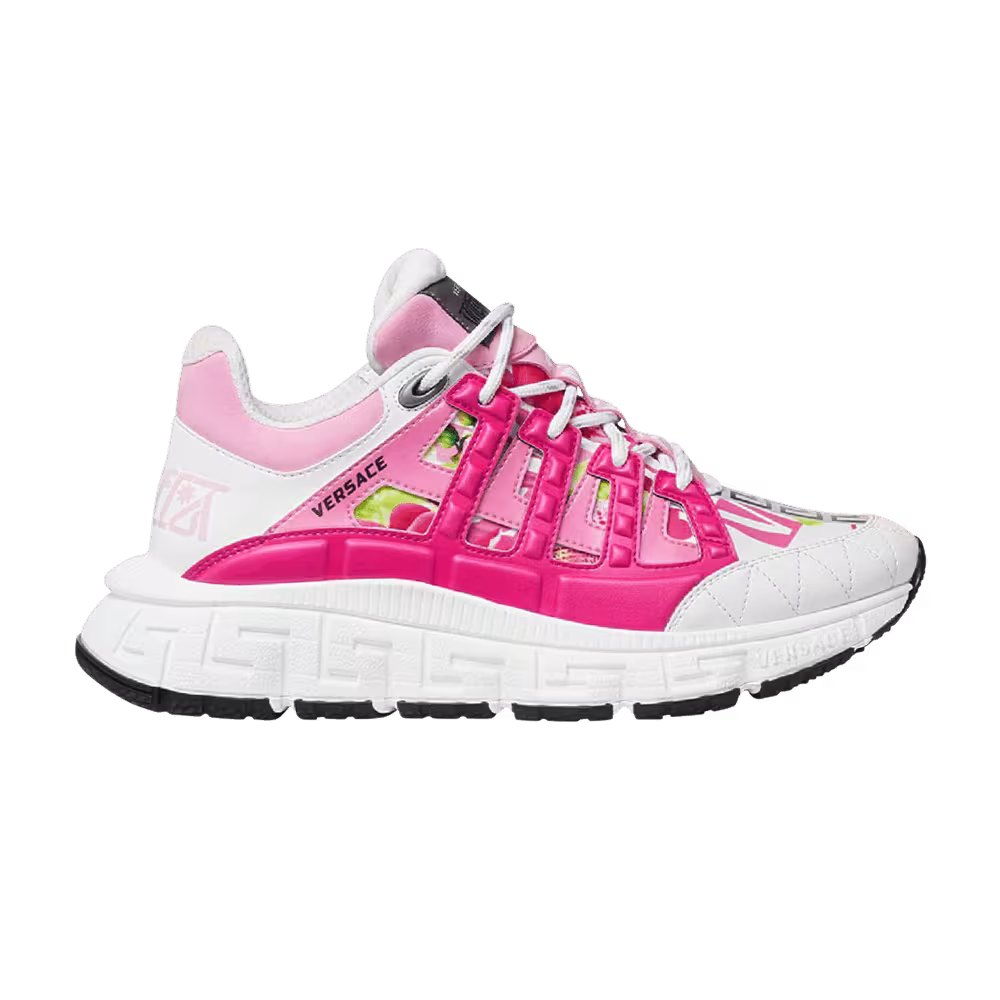 Versace Women's Trigreca Logo Orchid Print