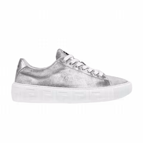 Versace Greca Sneaker 'Argento Pony Hair'