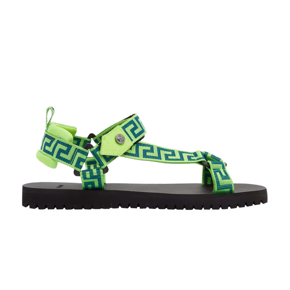 Versace La Greca Sandal Neon Green