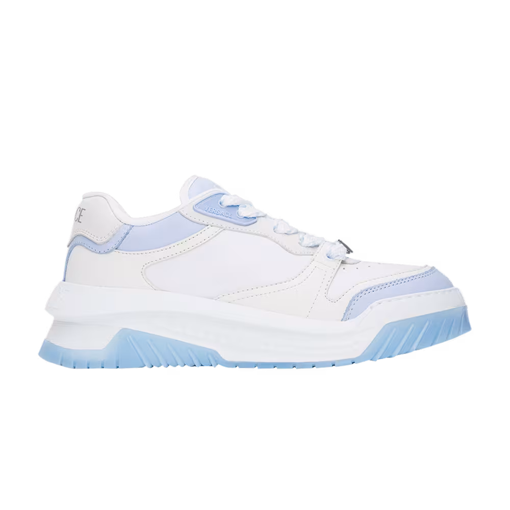 Versace Greca Odissea Sneaker White Blue Hydrangea