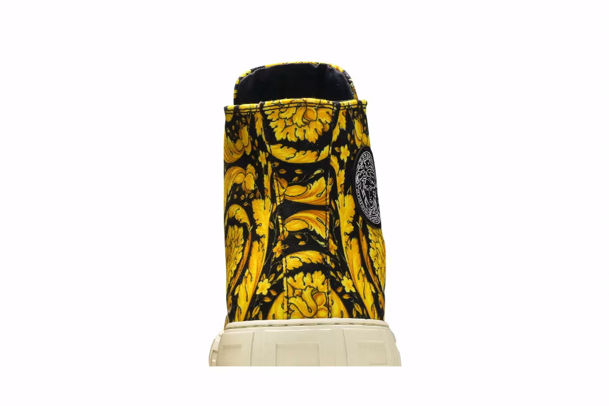 Versace Canvas High Barocco Print - Black Gold, view 8