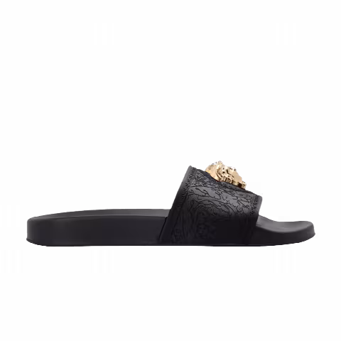 Versace Wmns Palazzo Medusa Pool Slide 'Black' 2021