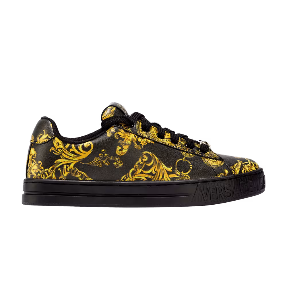 Versace Women's Court 88 Baroque Print - Black Gold