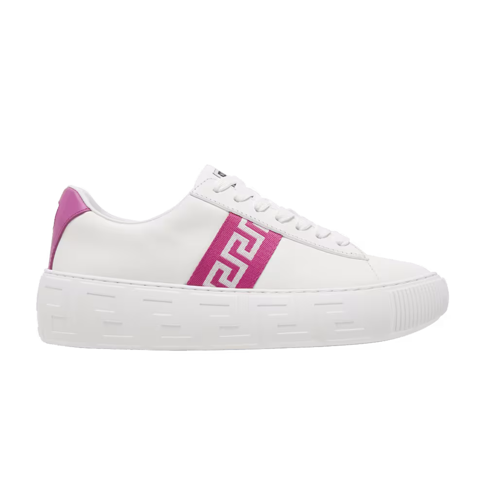 Versace Women's Greca White Pink